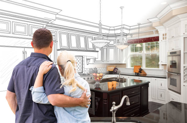 Professional Kitchen Island Installation technician working in Bothell, WA